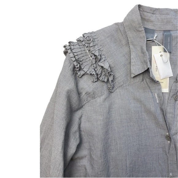 SIBEL SARAL Shirt Cotton Ruffle - Picture 7 of 12